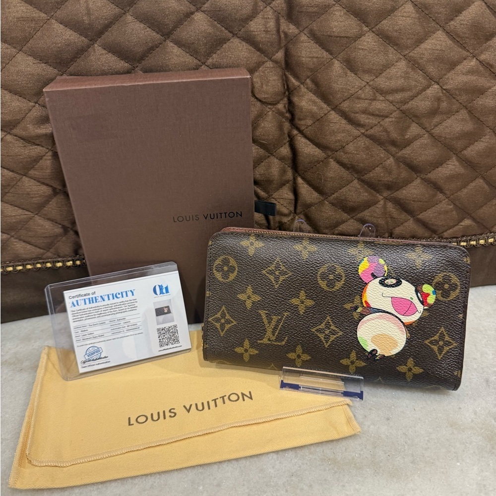 Louis Vuitton Monogram Canvas Panda Porte Monnaie Zip Wallet - Picture 2 of 16
